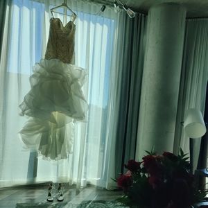 Allure Couture C367 Ivory/Silver Wedding Dress